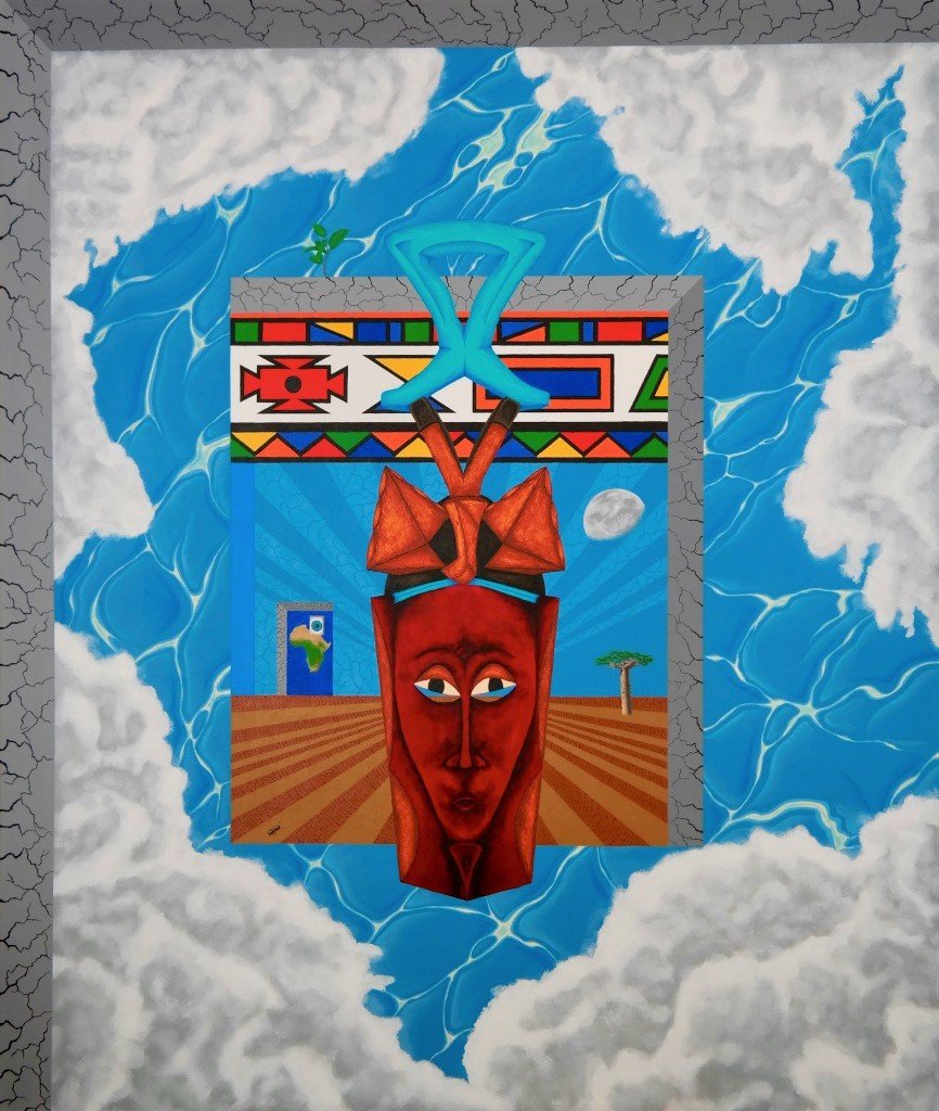 African dreaming 2017 SOLD 100 x 120 cm